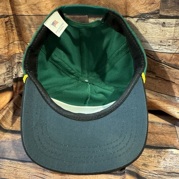 Vintage John Deere Dealer Hat Cap Green Snapback Thompson Implement Olton TX USA - Picture 6 of 7